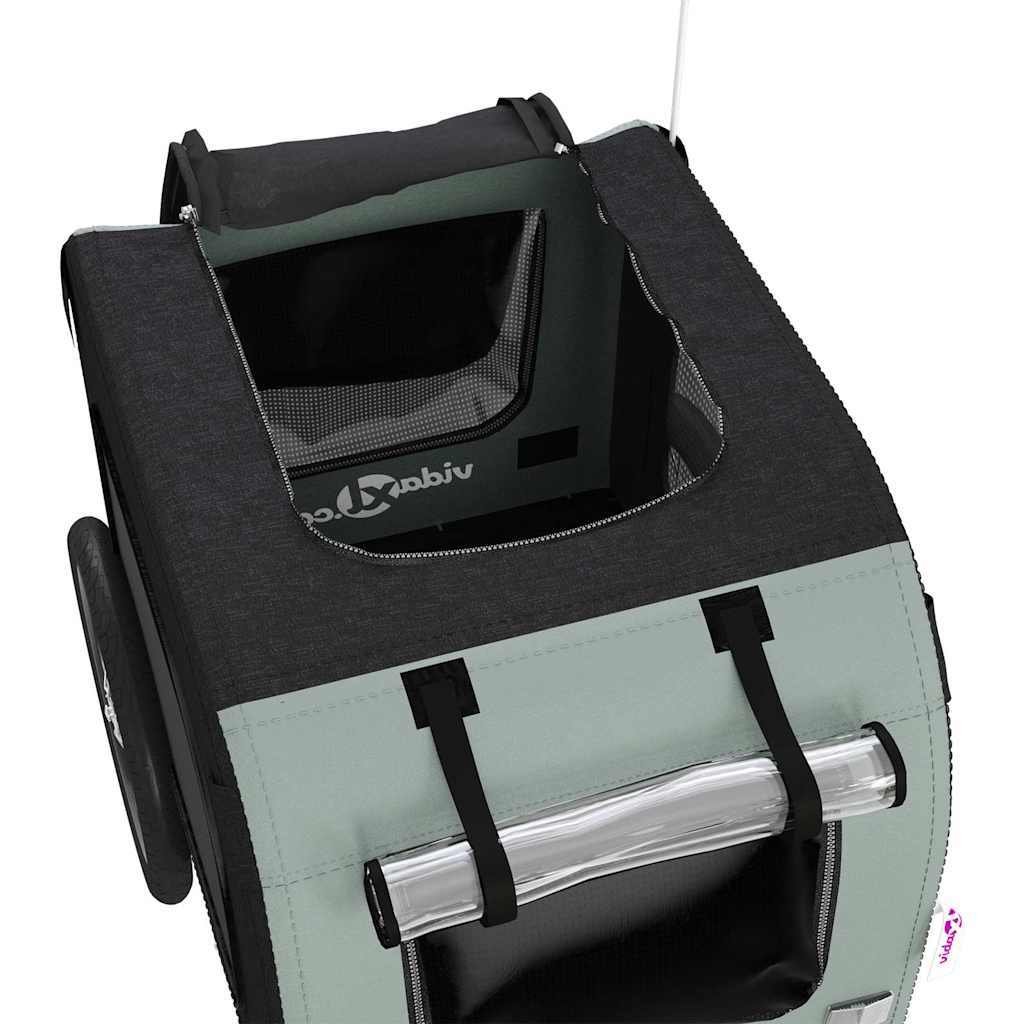 Fahrradanhänger für Hunde, aus Oxford-Gewebe und Eisen – Bild 7