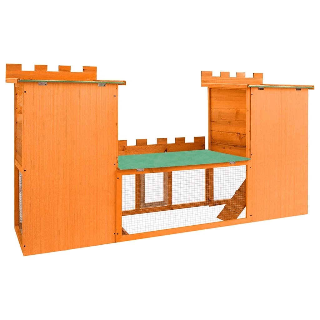 Großer Kaninchenstall, Kleintierkäfig, Doppelhaus – Bild 3