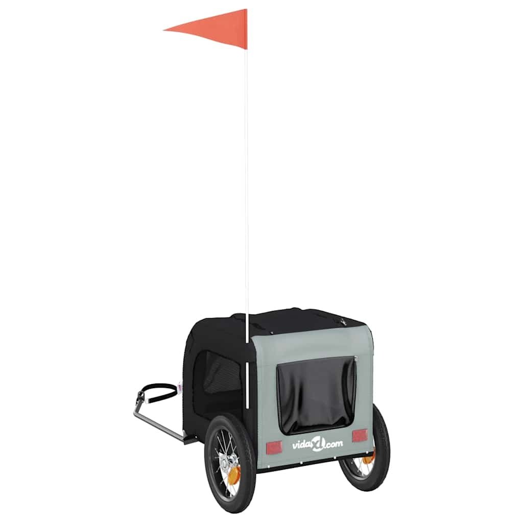 Fahrradanhänger für Hunde, aus Oxford-Gewebe und Eisen – Bild 6