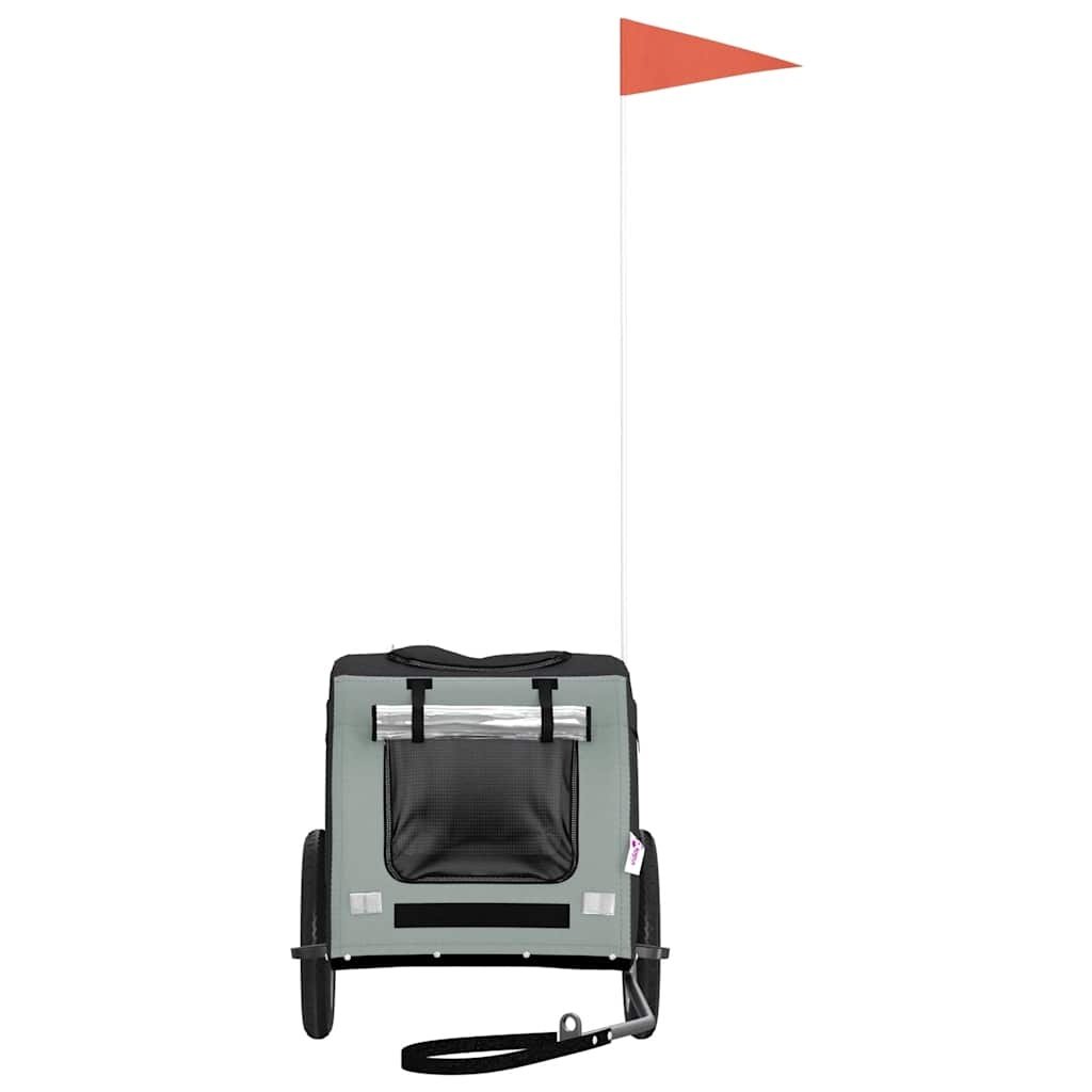 Fahrradanhänger für Hunde, aus Oxford-Gewebe und Eisen – Bild 8