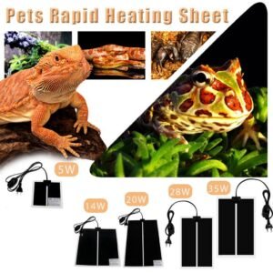 Pet Reptile Terrarium-Heizkissen-Heizmatte Mit Thermostatregler EU-Stecker